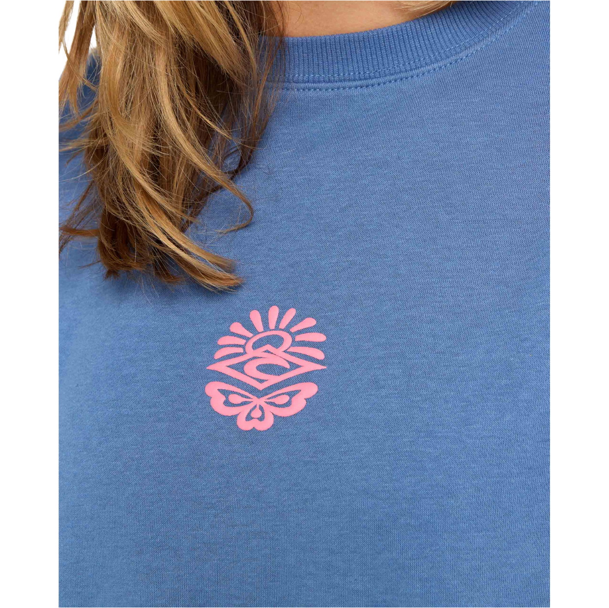 2025 Rip Curl Womens Icons Of Surf Relaxed Crew Fleece 09SWFL - Moonlight Blue
